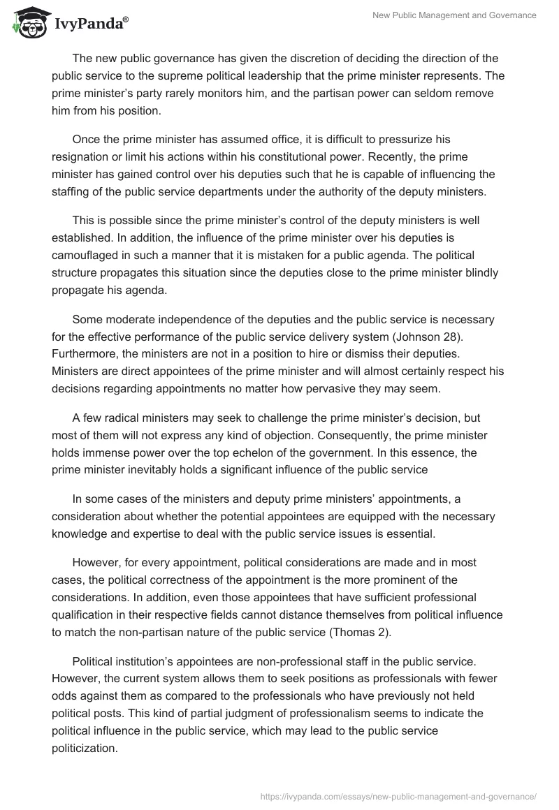 New Public Management and Governance. Page 4