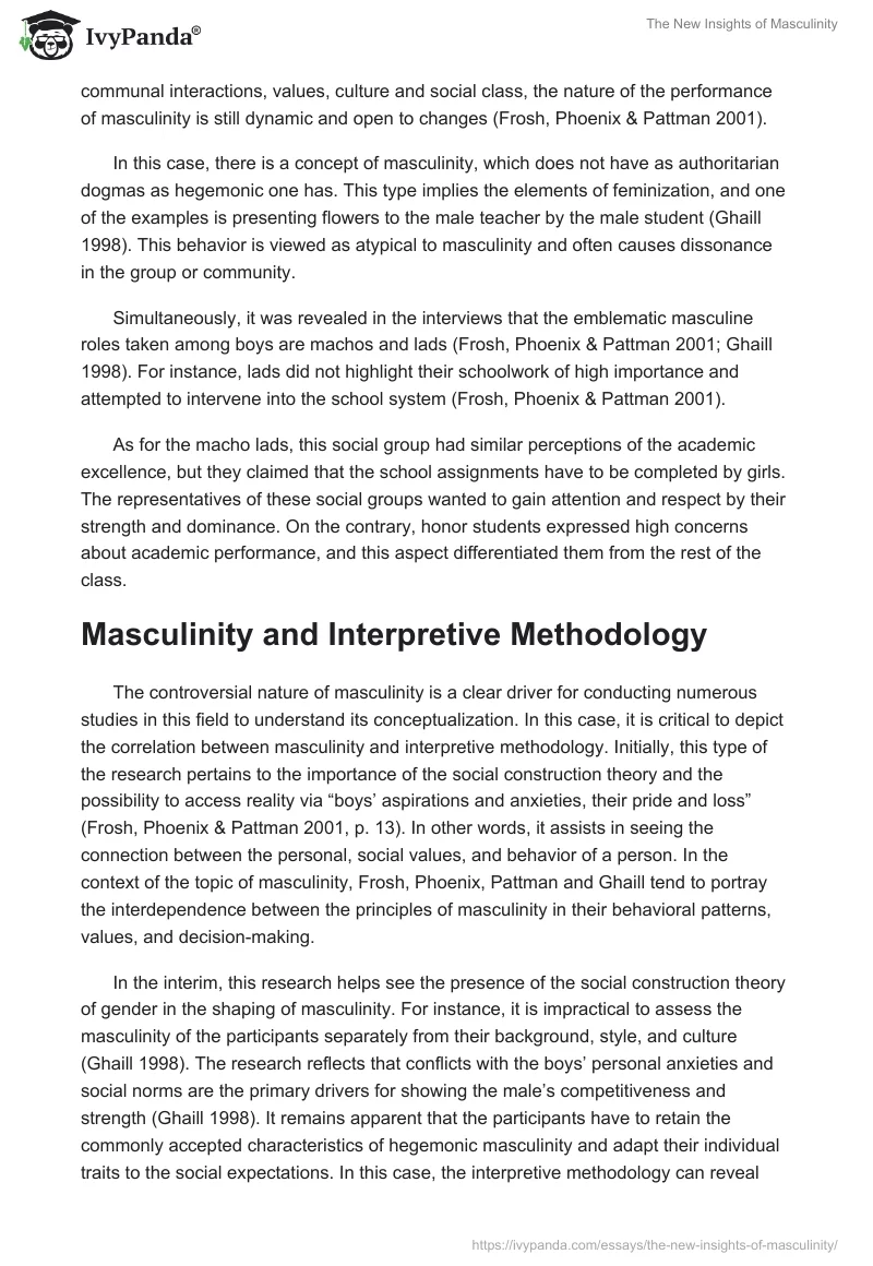 The New Insights of Masculinity. Page 3