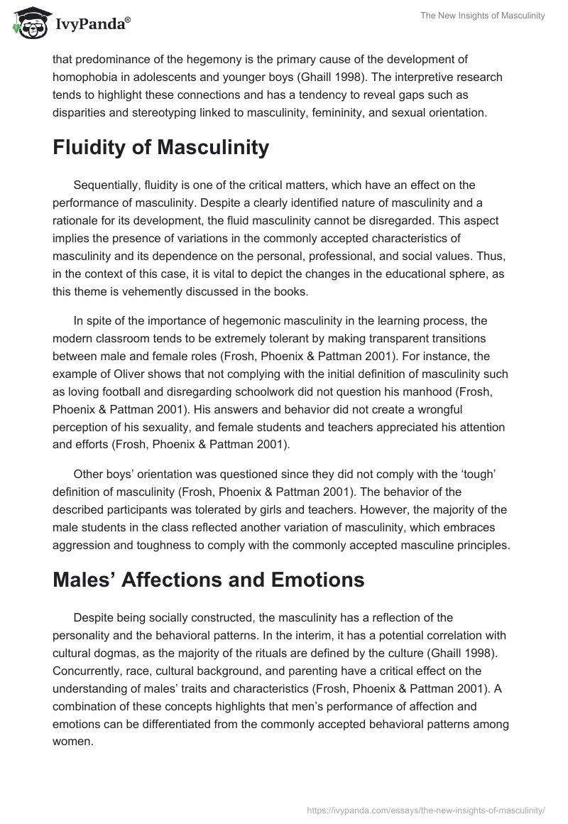 The New Insights of Masculinity. Page 4