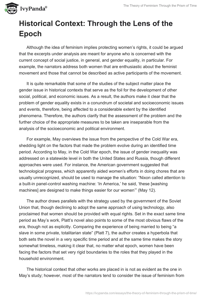 The Theory of Feminism Through the Prism of Time. Page 4