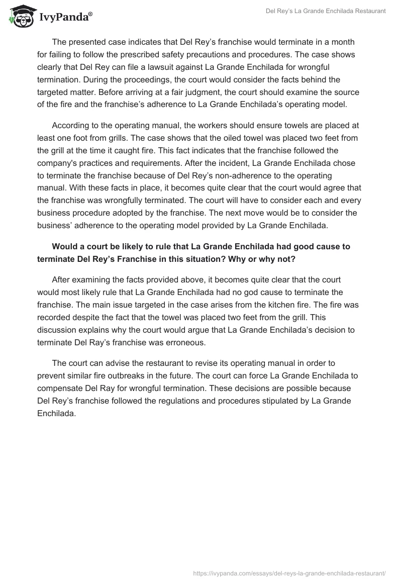 Del Rey’s La Grande Enchilada Restaurant. Page 2