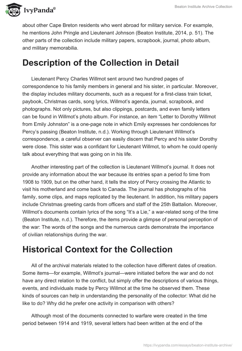 Beaton Institute Archive Collection. Page 5