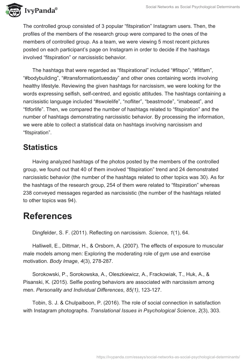 Social Networks as Social Psychological Determinants. Page 4