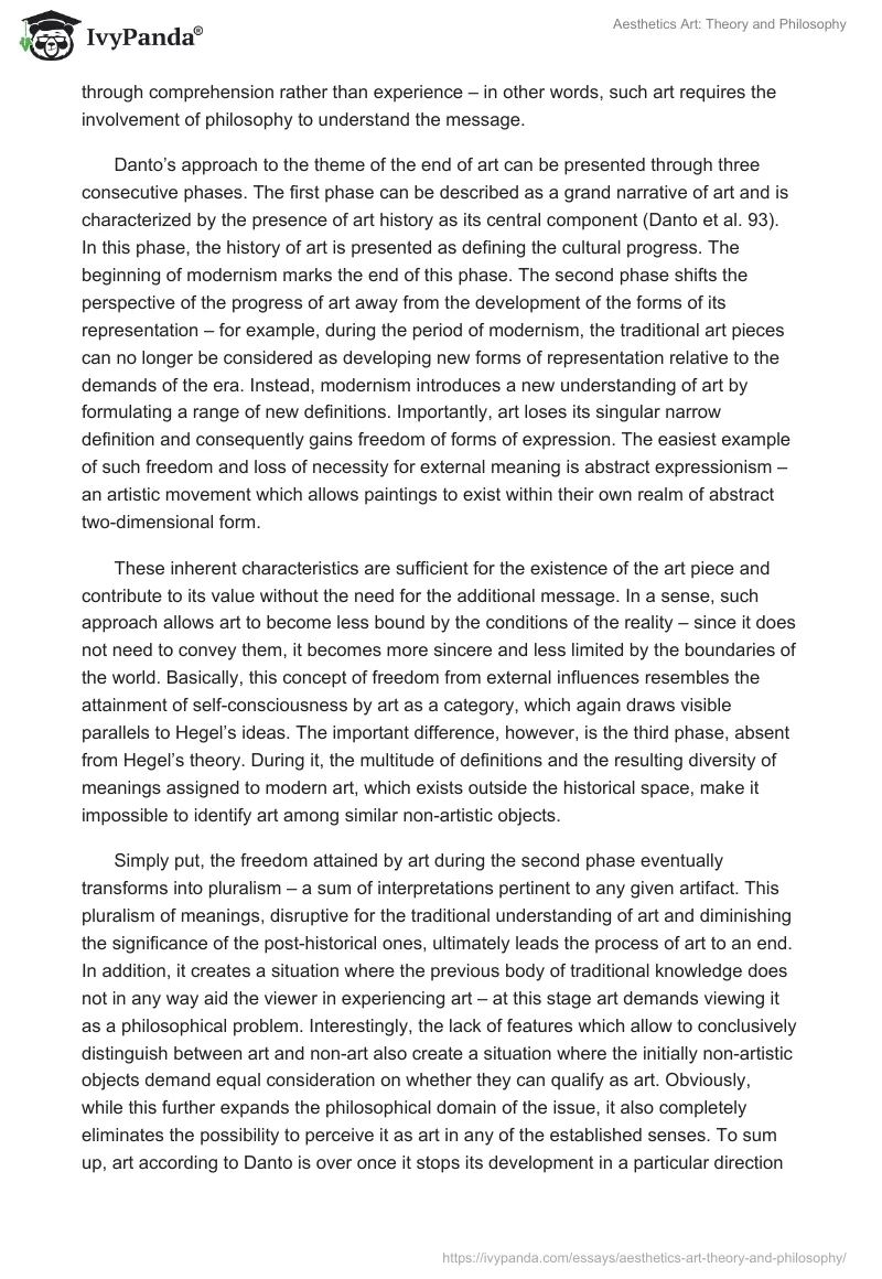 Aesthetics Art: Theory and Philosophy. Page 2