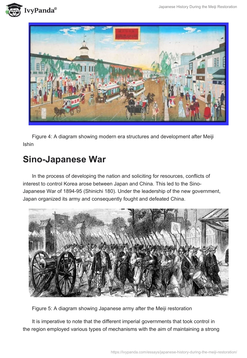 Japanese History During the Meiji Restoration. Page 5
