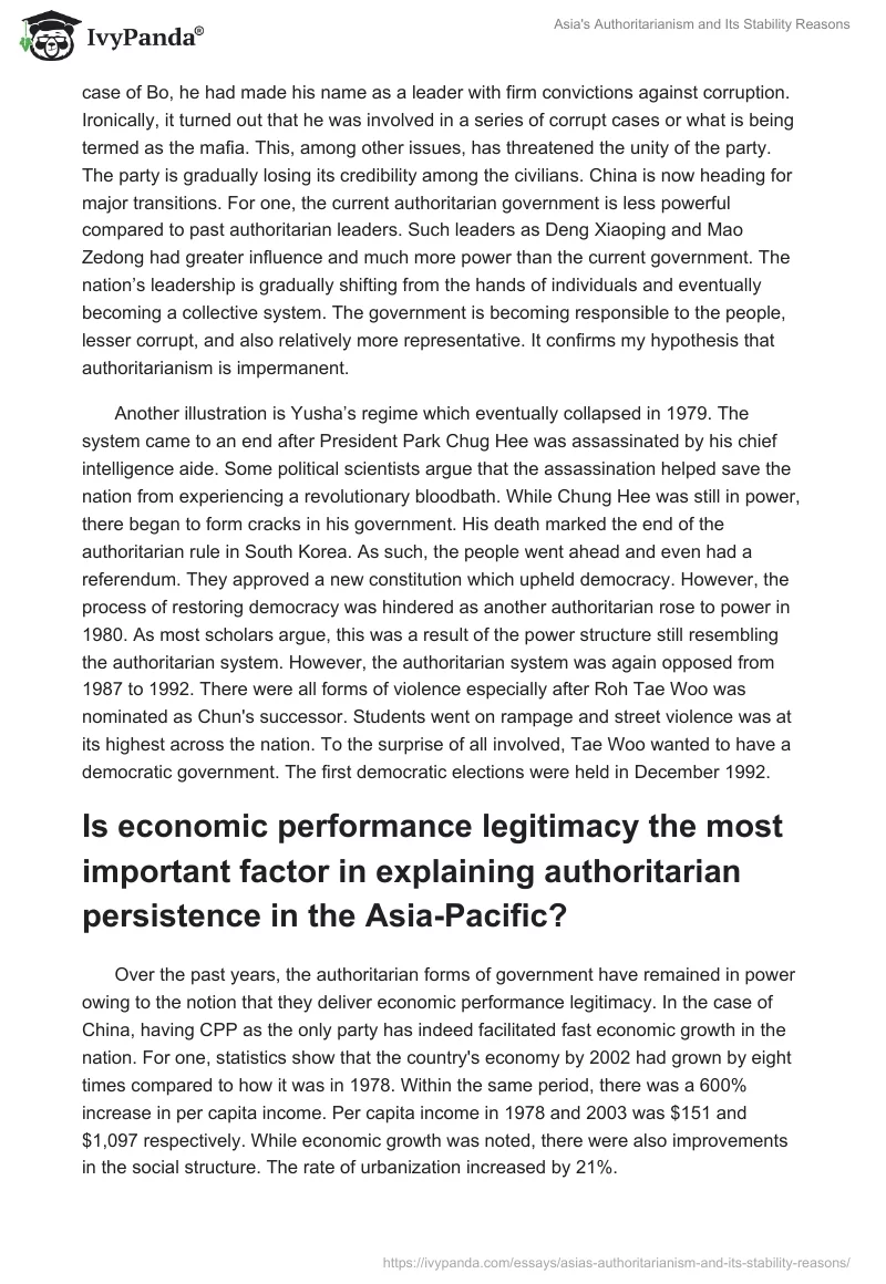 Asia's Authoritarianism and Its Stability Reasons. Page 2