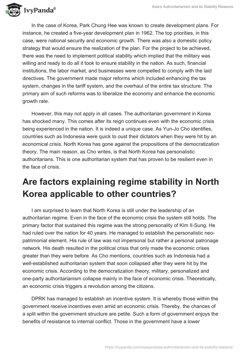Asia's Authoritarianism and Its Stability Reasons. Page 3