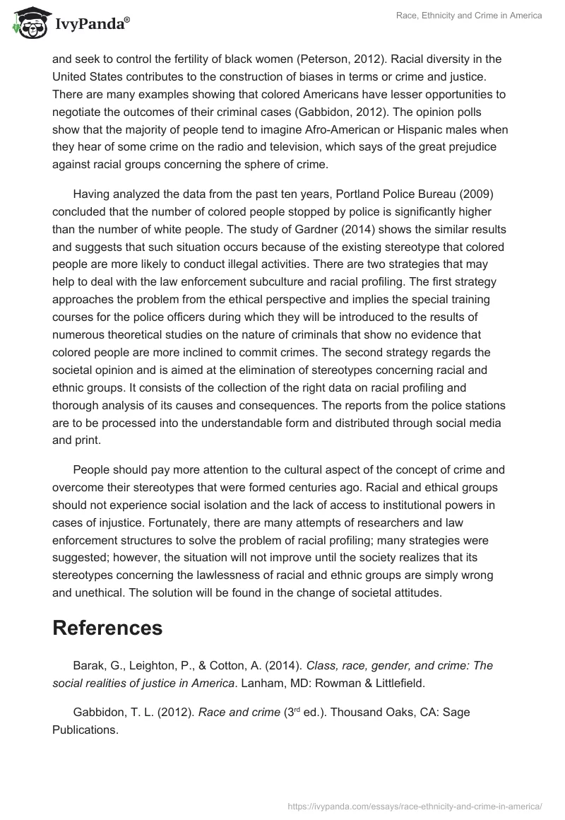Race, Ethnicity and Crime in America. Page 2
