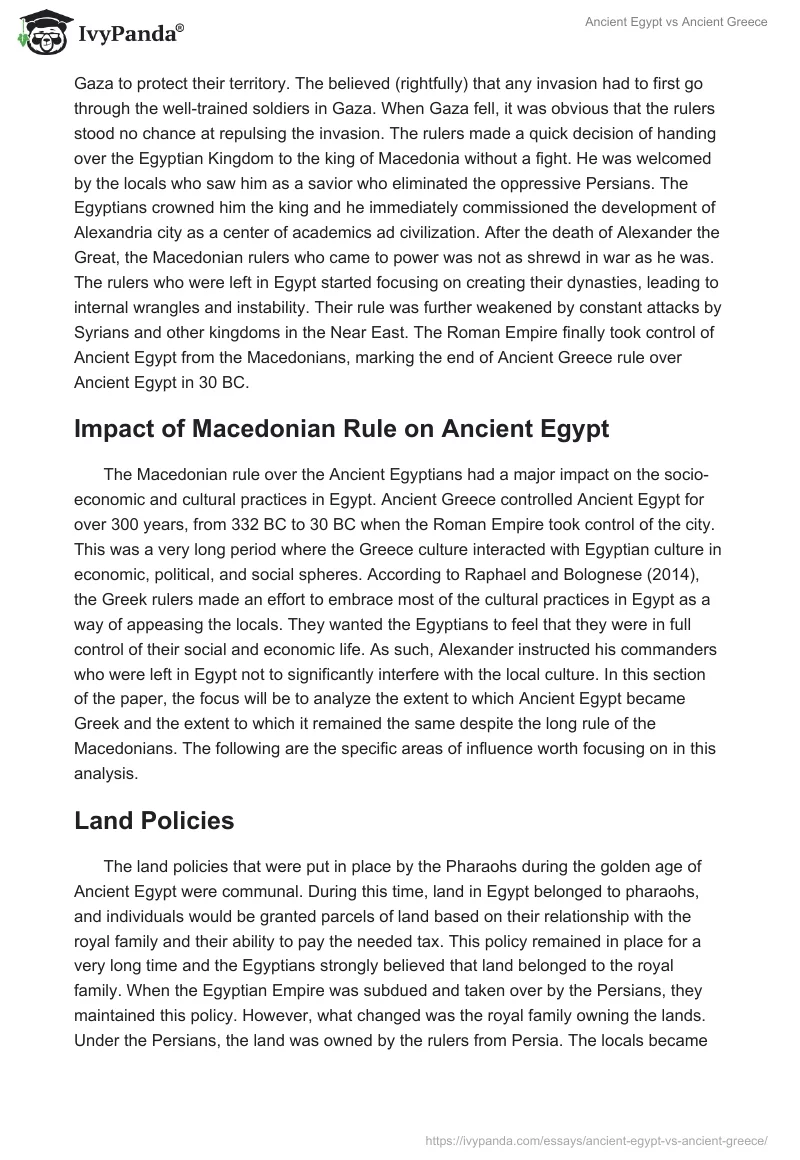 Ancient Egypt vs. Ancient Greece. Page 5