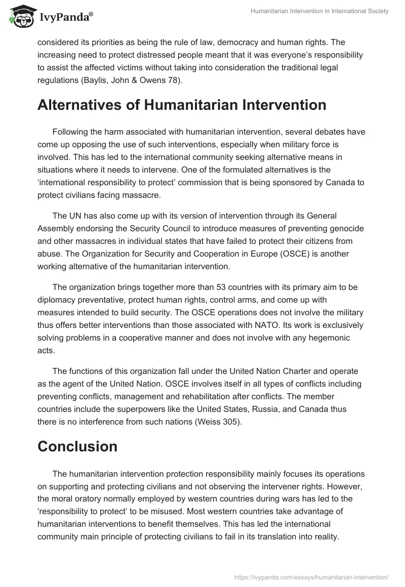 Humanitarian Intervention in International Society. Page 4