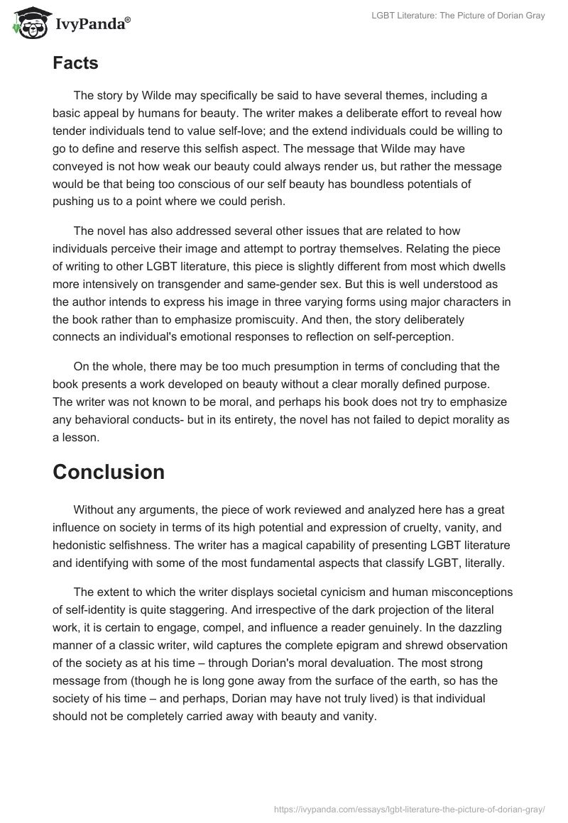 LGBT Literature: "The Picture of Dorian Gray". Page 3
