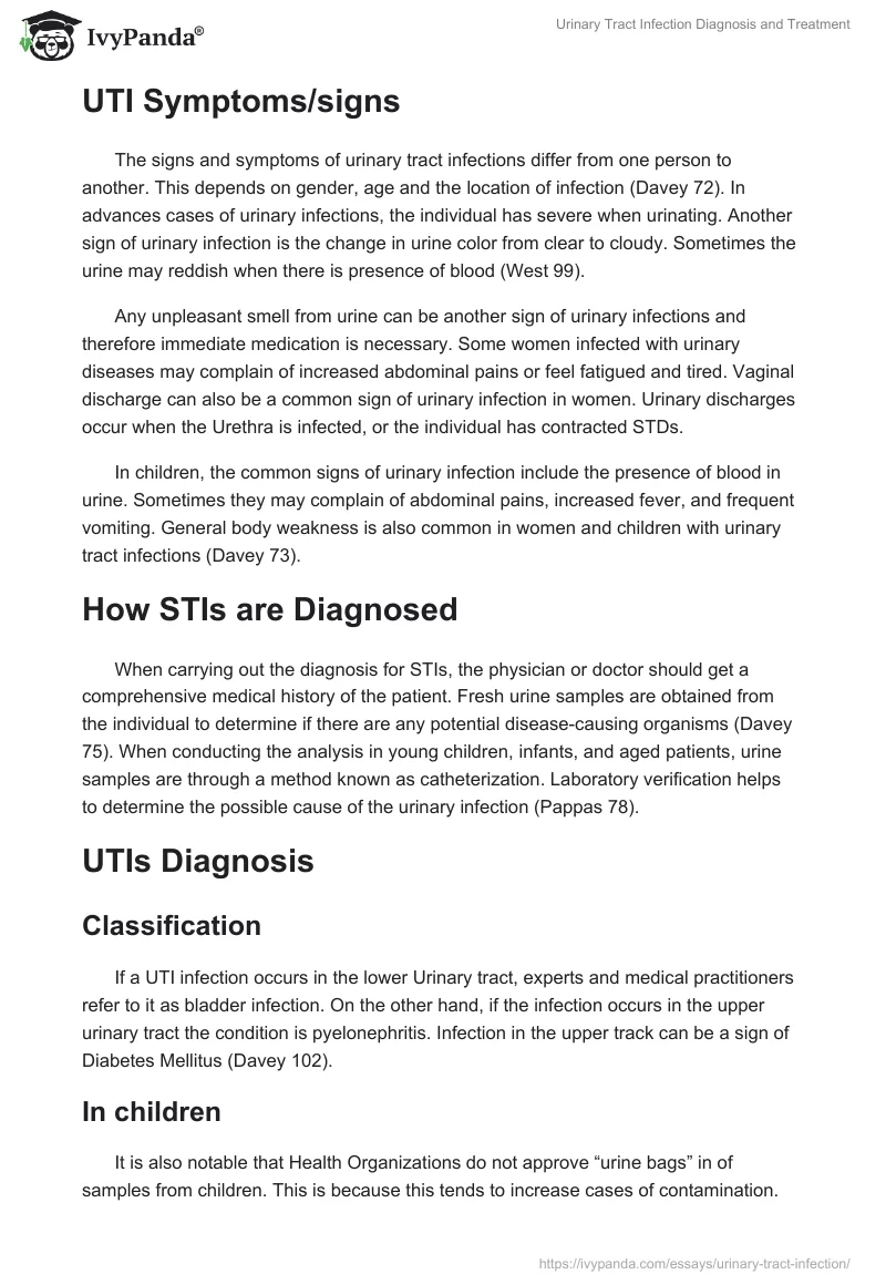 Urinary Tract Infection Diagnosis and Treatment. Page 3