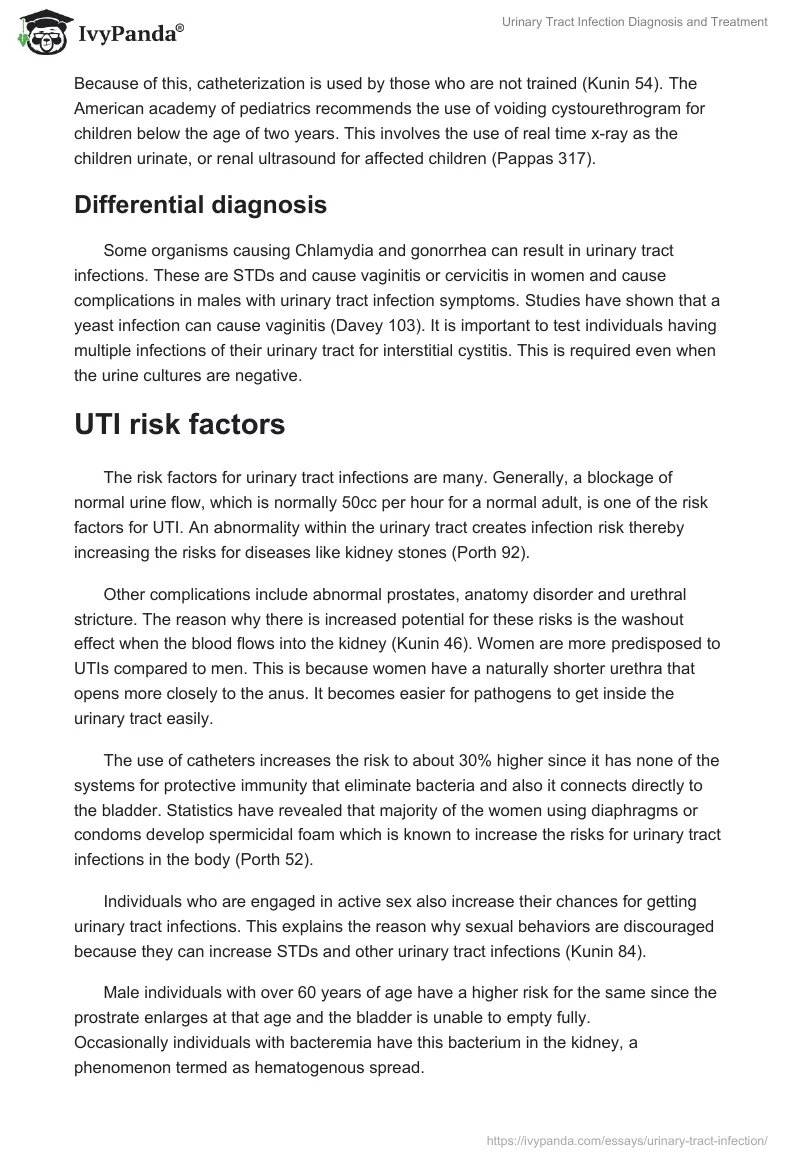 Urinary Tract Infection Diagnosis and Treatment. Page 4
