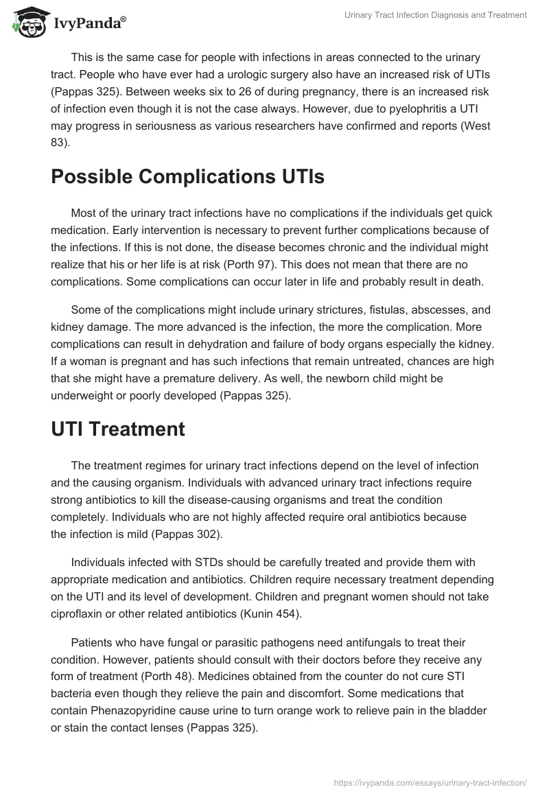 Urinary Tract Infection Diagnosis and Treatment. Page 5