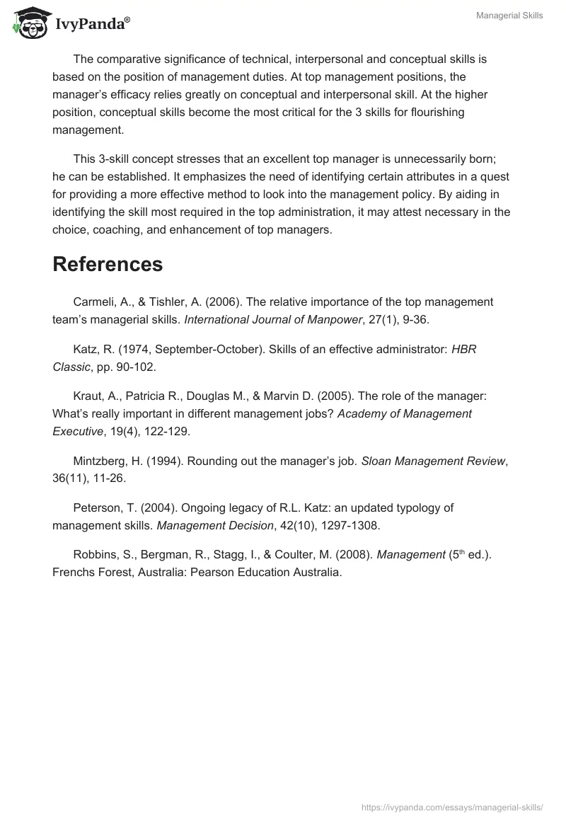 Managerial Skills. Page 4