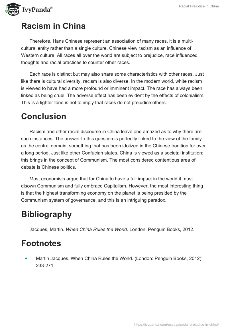Racial Prejudice in China. Page 2