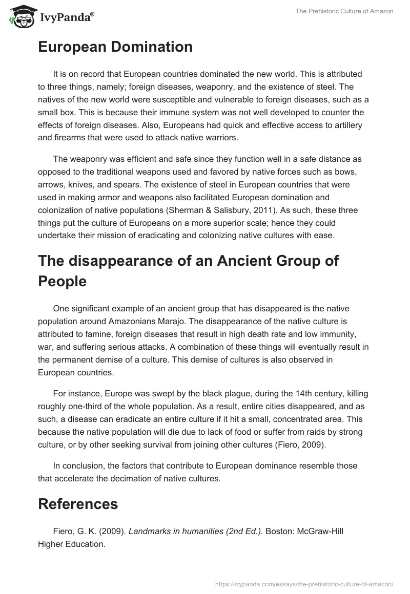 The Prehistoric Culture of Amazon. Page 2