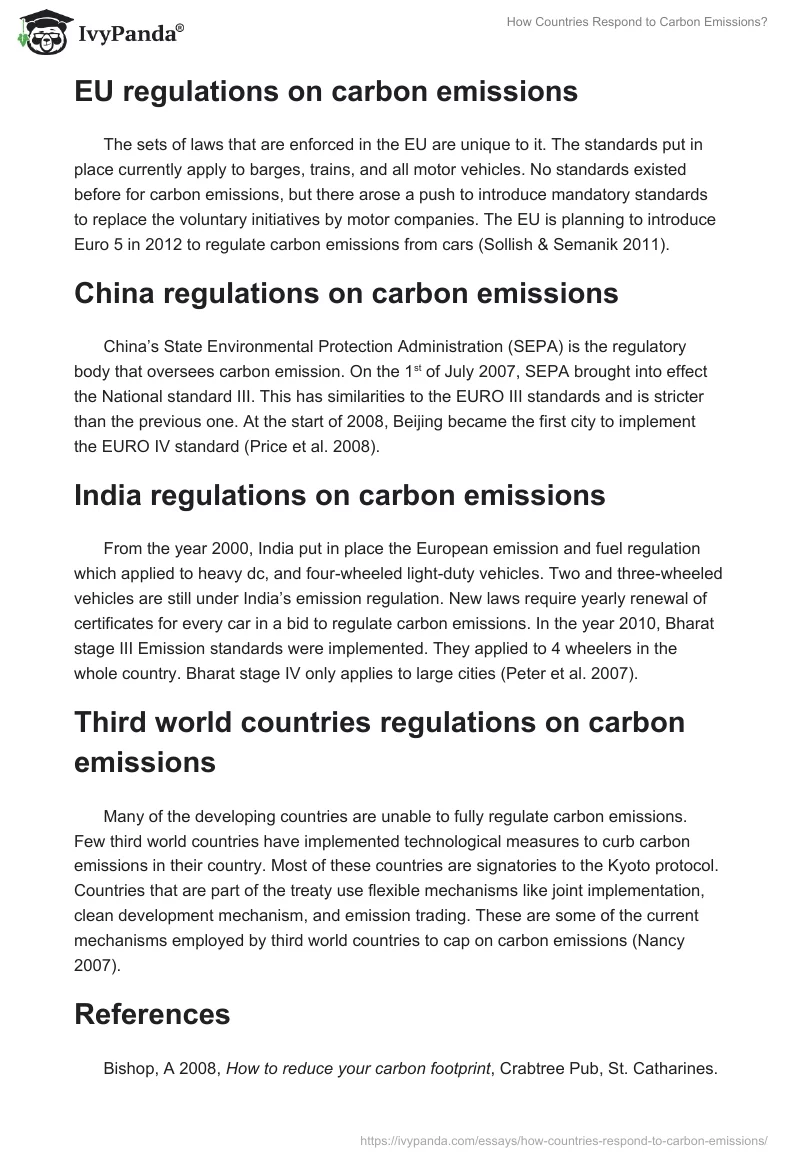 How Countries Respond to Carbon Emissions?. Page 2