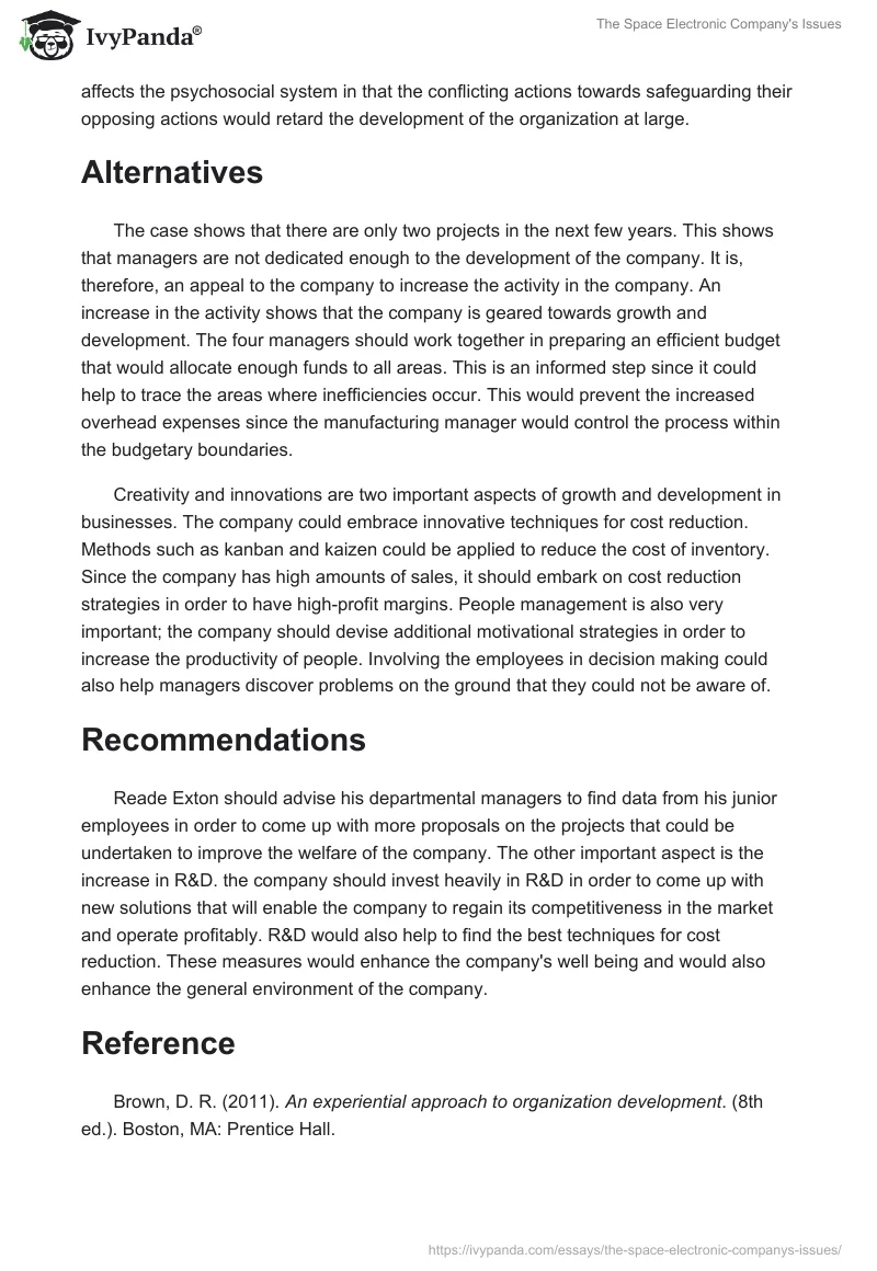 The Space Electronic Company's Issues. Page 3