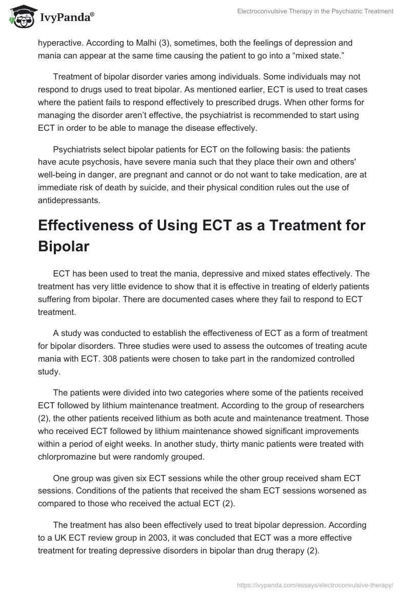 Electroconvulsive Therapy in the Psychiatric Treatment. Page 2