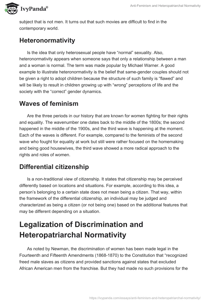 Anti-Feminism and Heteropatriarchal Normativity. Page 2