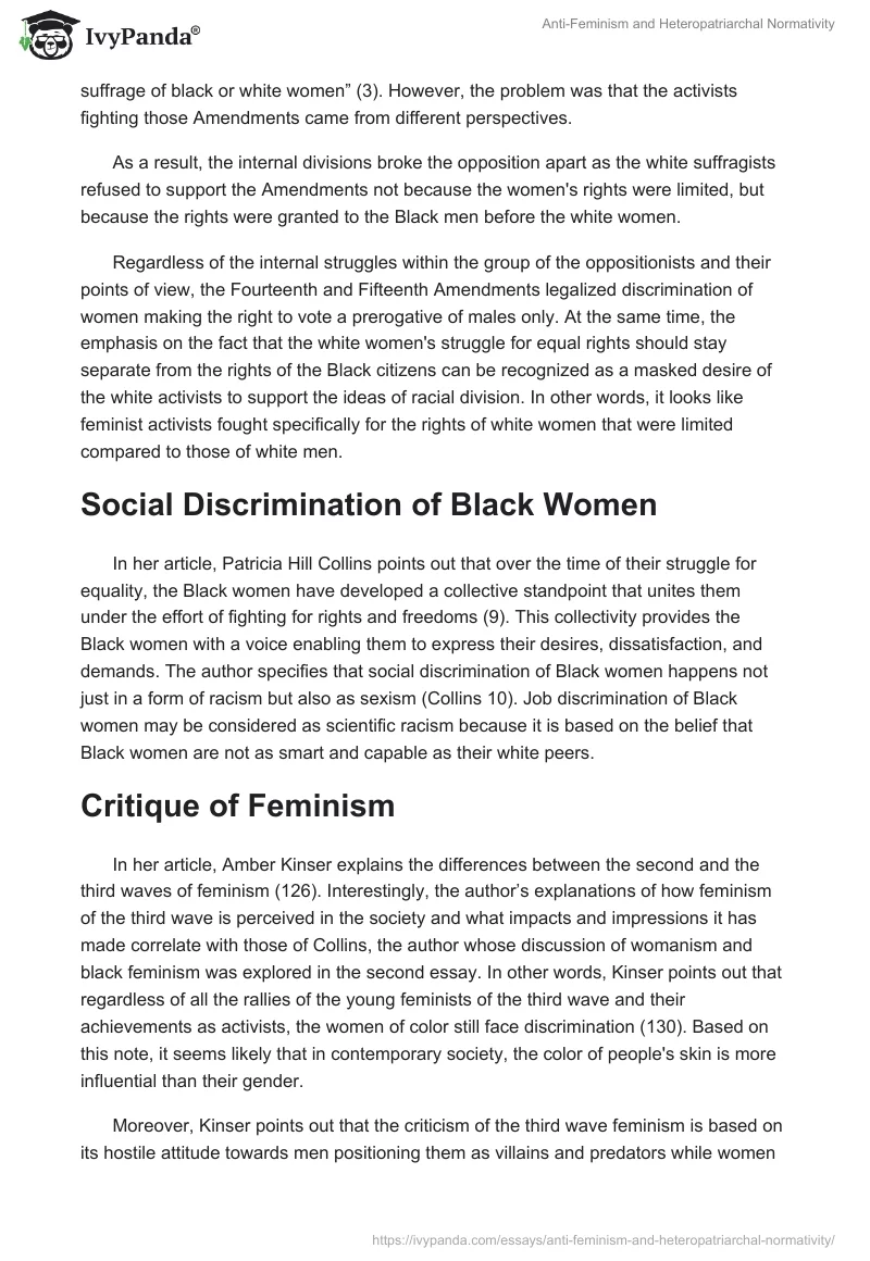Anti-Feminism and Heteropatriarchal Normativity. Page 3