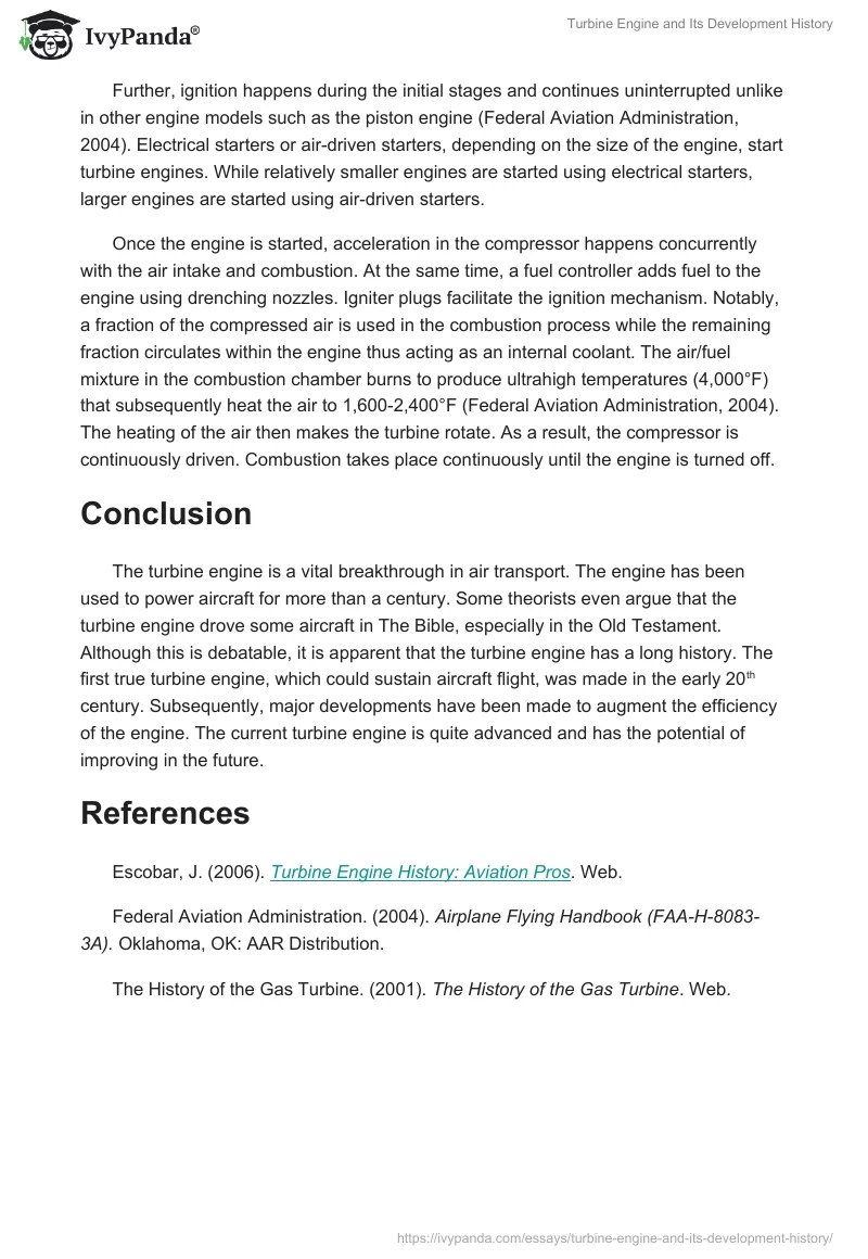 Turbine Engine and Its Development History. Page 4