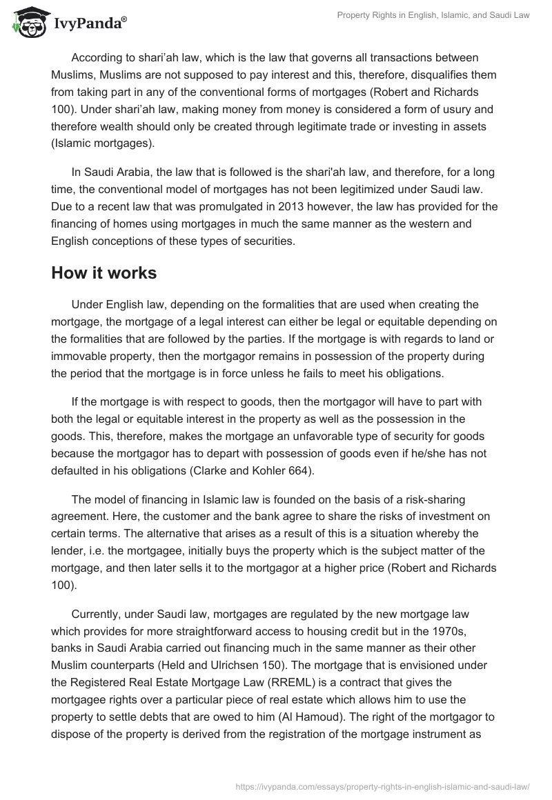 Property Rights in English, Islamic, and Saudi Law. Page 2