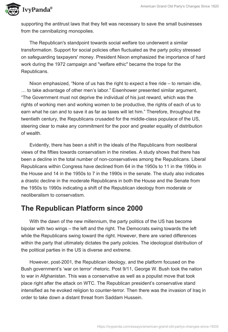 American Grand Old Party's Changes Since 1820. Page 5