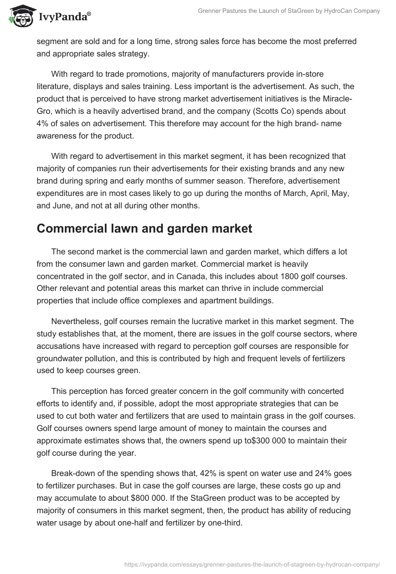 Grenner Pastures the Launch of StaGreen by HydroCan Company. Page 5