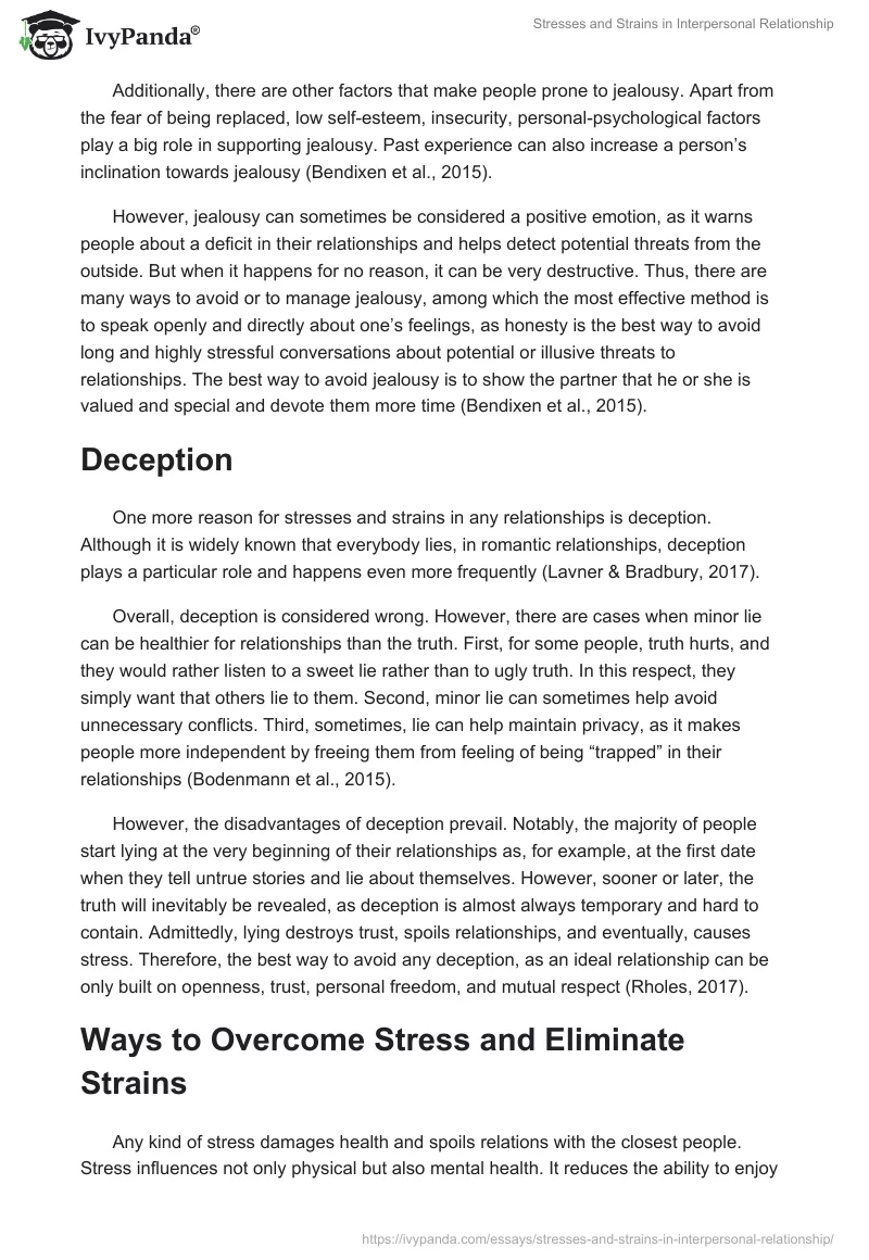 Stresses and Strains in Interpersonal Relationship. Page 5