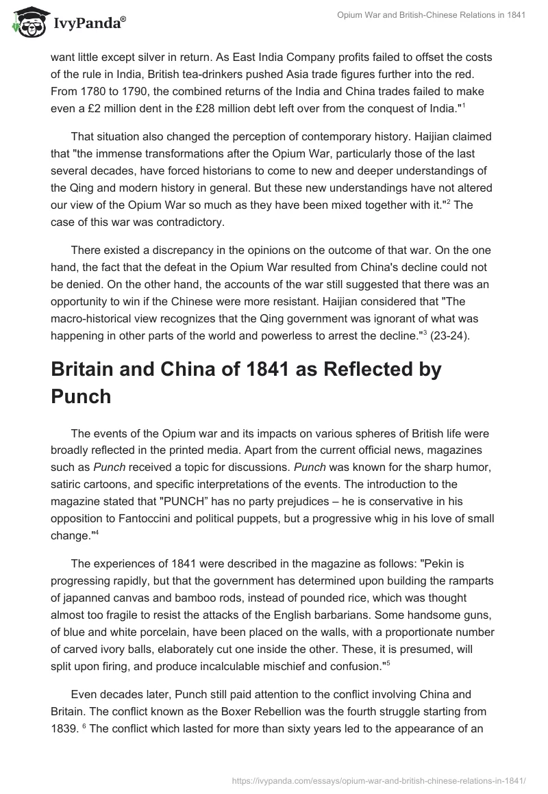 Opium War and British-Chinese Relations in 1841. Page 2