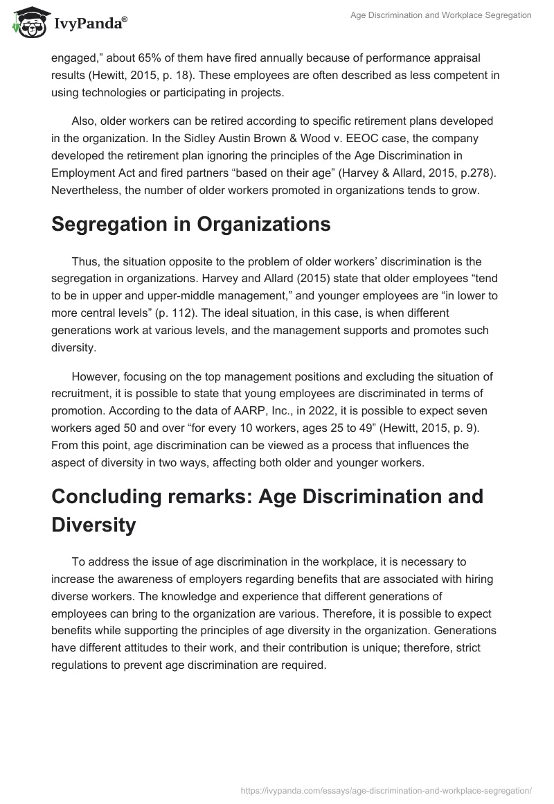 Age Discrimination and Workplace Segregation. Page 2