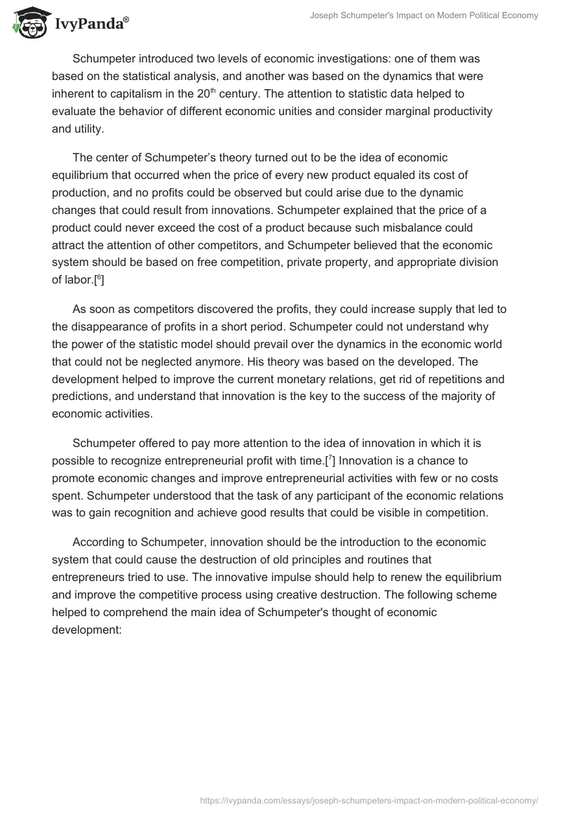 Joseph Schumpeter's Impact on Modern Political Economy. Page 3