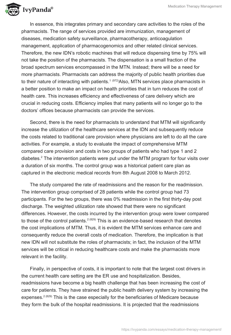 Medication Therapy Management. Page 2