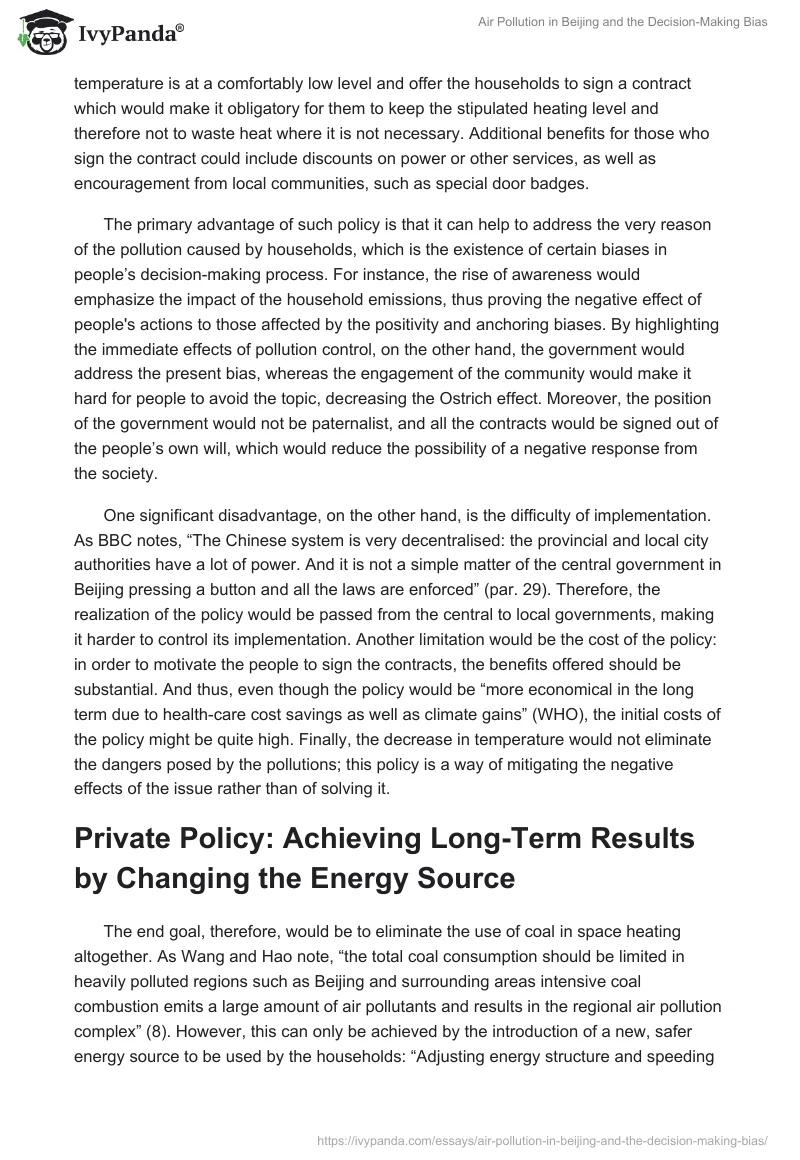 Air Pollution in Beijing and the Decision-Making Bias. Page 5