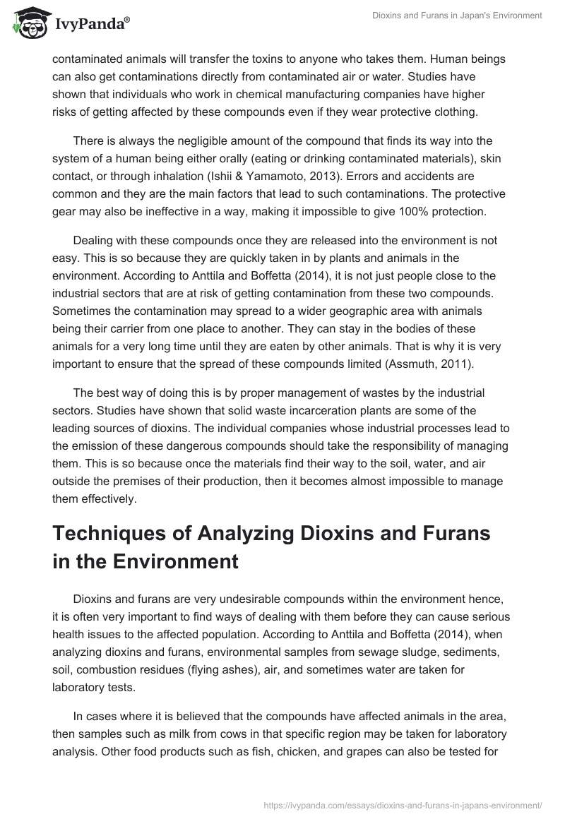 Dioxins and Furans in Japan's Environment. Page 3