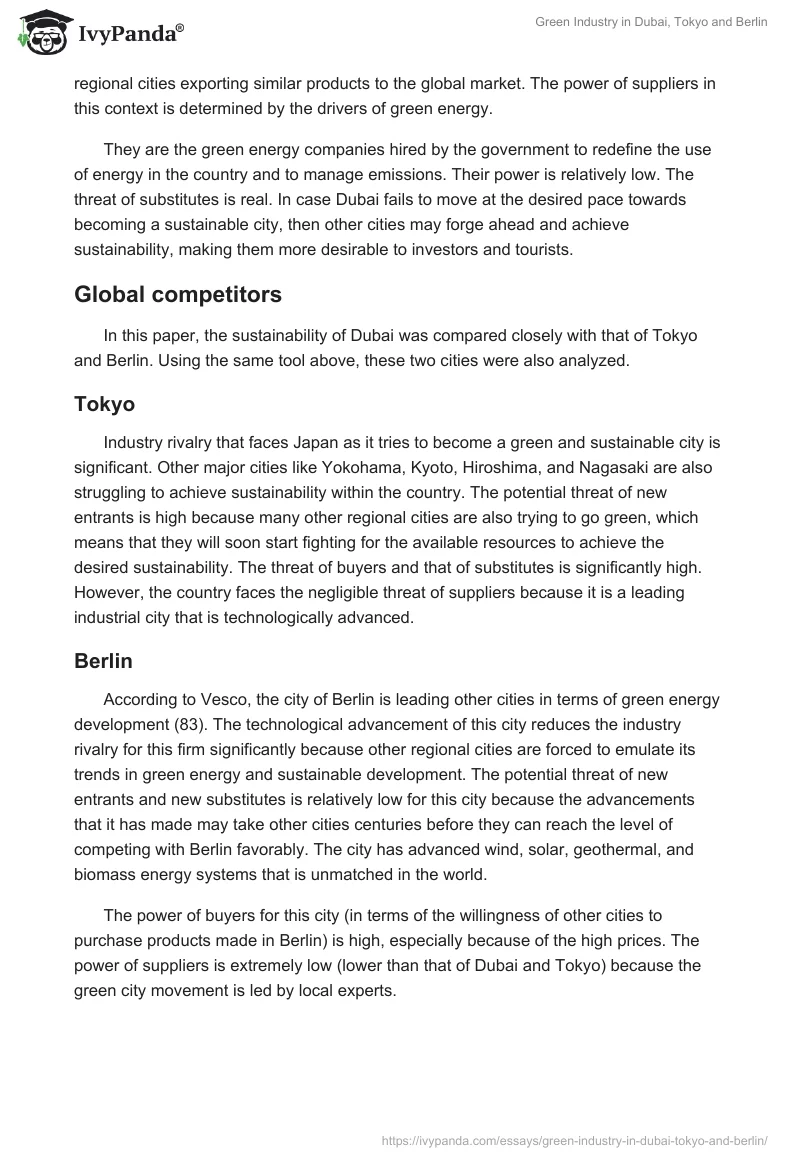 Green Industry in Dubai, Tokyo and Berlin. Page 4