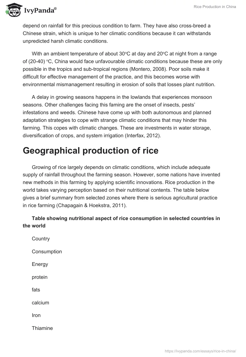 Rice Production in China. Page 3