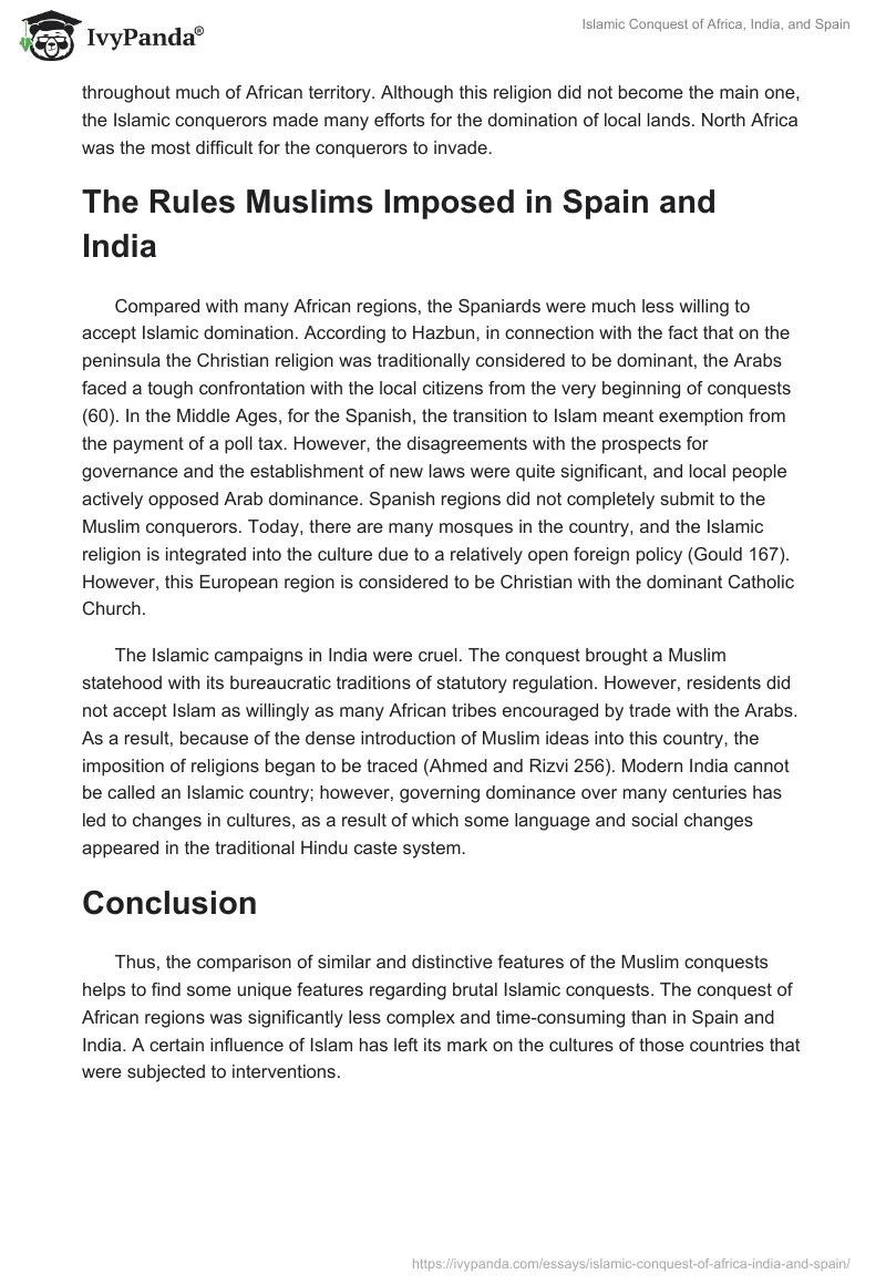 Islamic Conquest of Africa, India, and Spain. Page 2