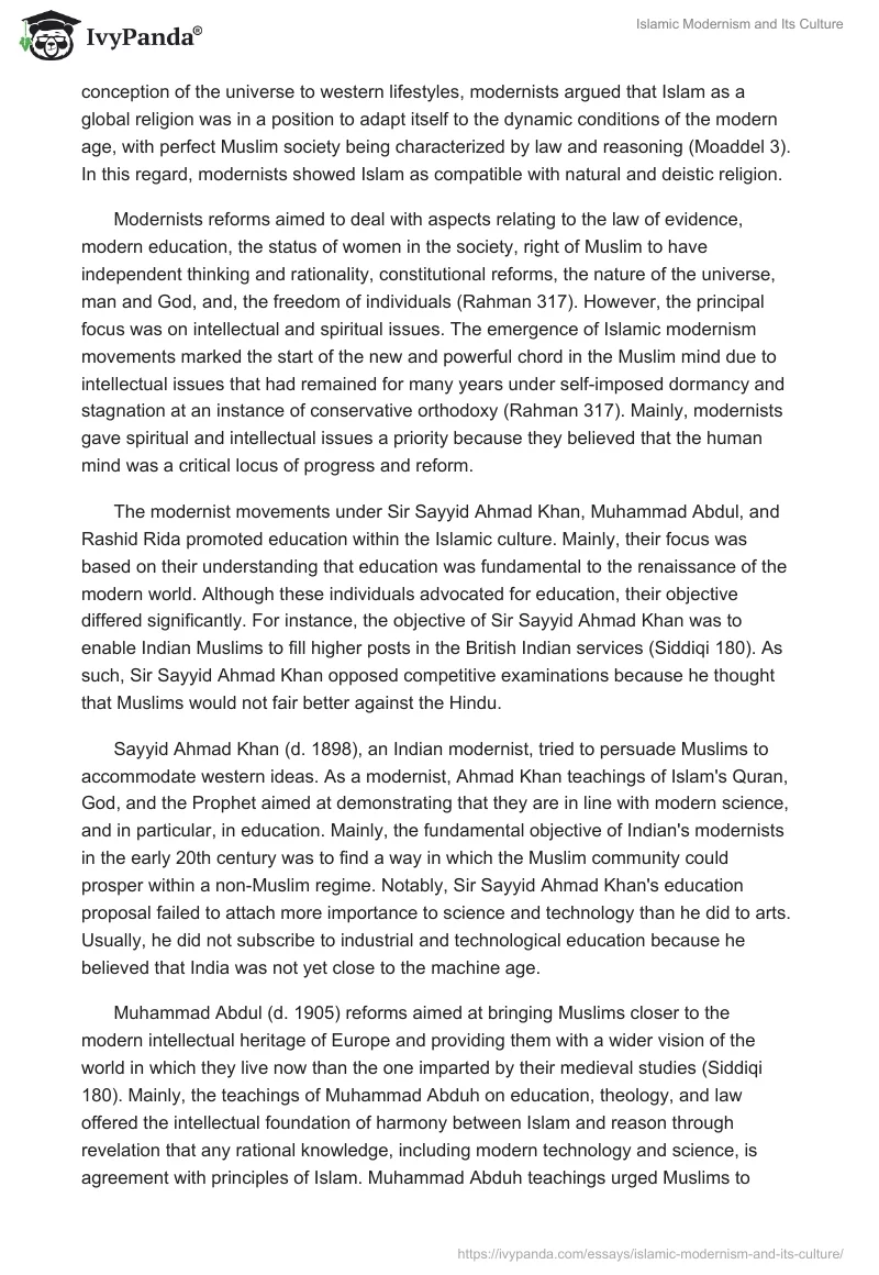 Islamic Modernism and Its Culture. Page 2