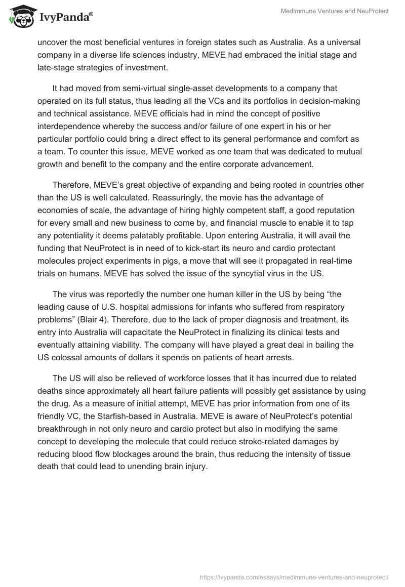 MedImmune Ventures and NeuProtect. Page 5
