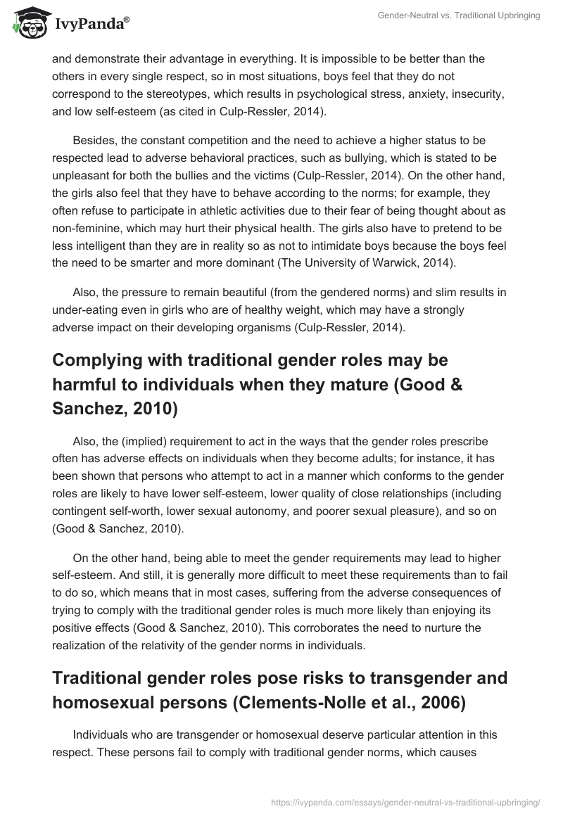 Gender-Neutral vs. Traditional Upbringing. Page 2
