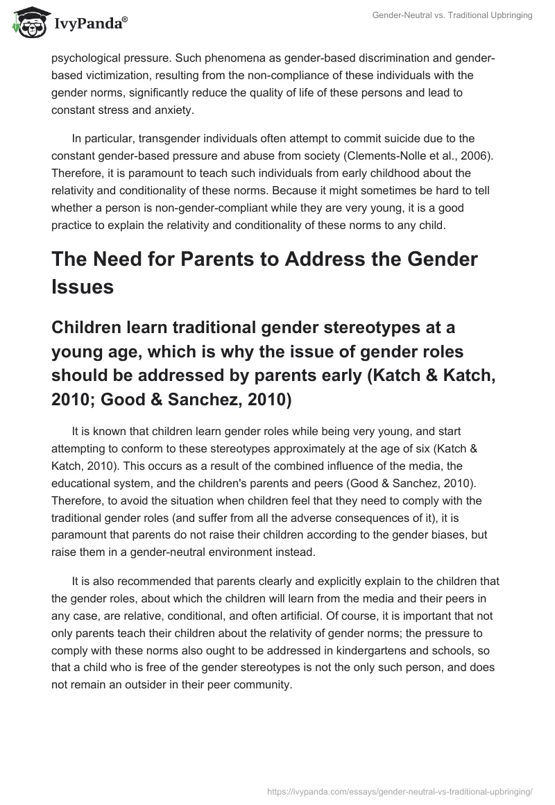 Gender-Neutral vs. Traditional Upbringing. Page 3