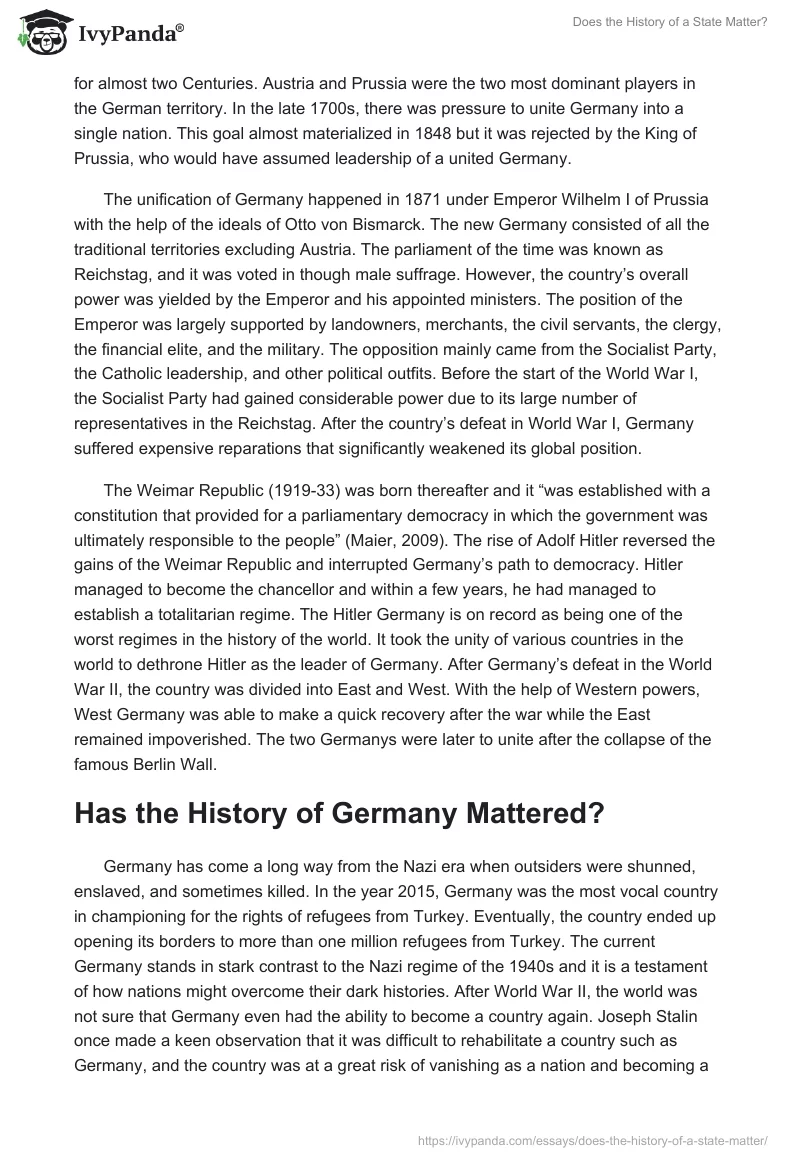 Does the History of a State Matter?. Page 2