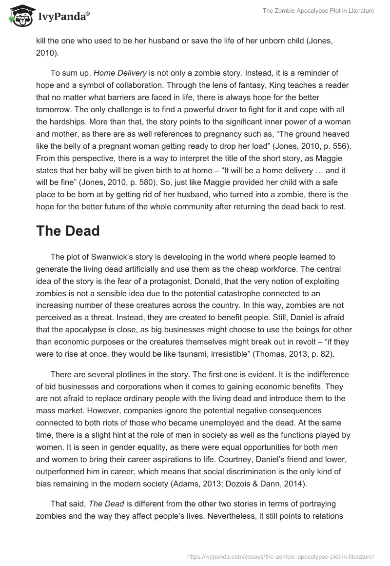 The Zombie Apocalypse Plot in Literature. Page 3