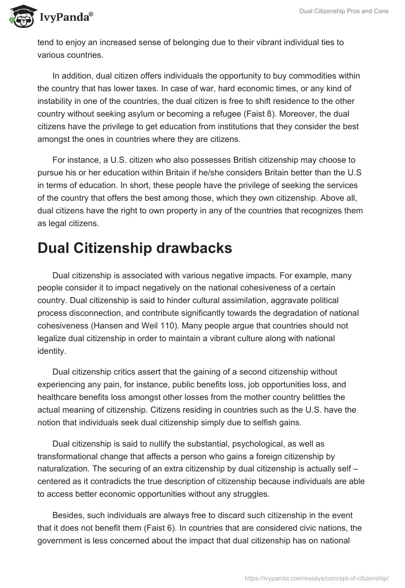 Dual Citizenship Pros and Cons. Page 2