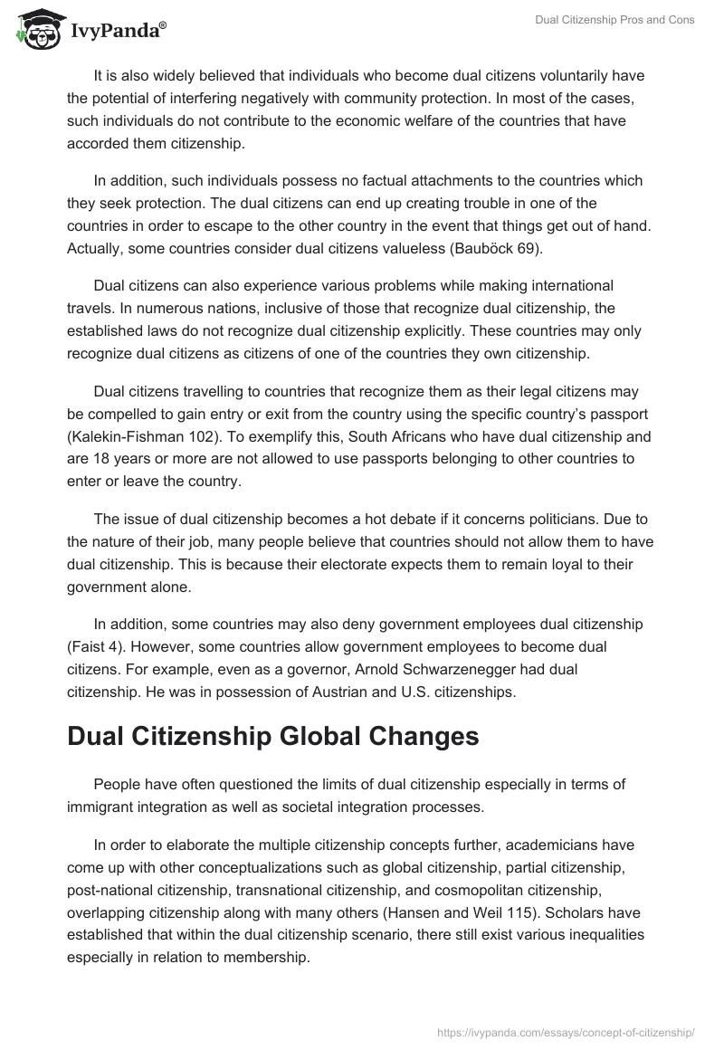 Dual Citizenship Pros and Cons. Page 4
