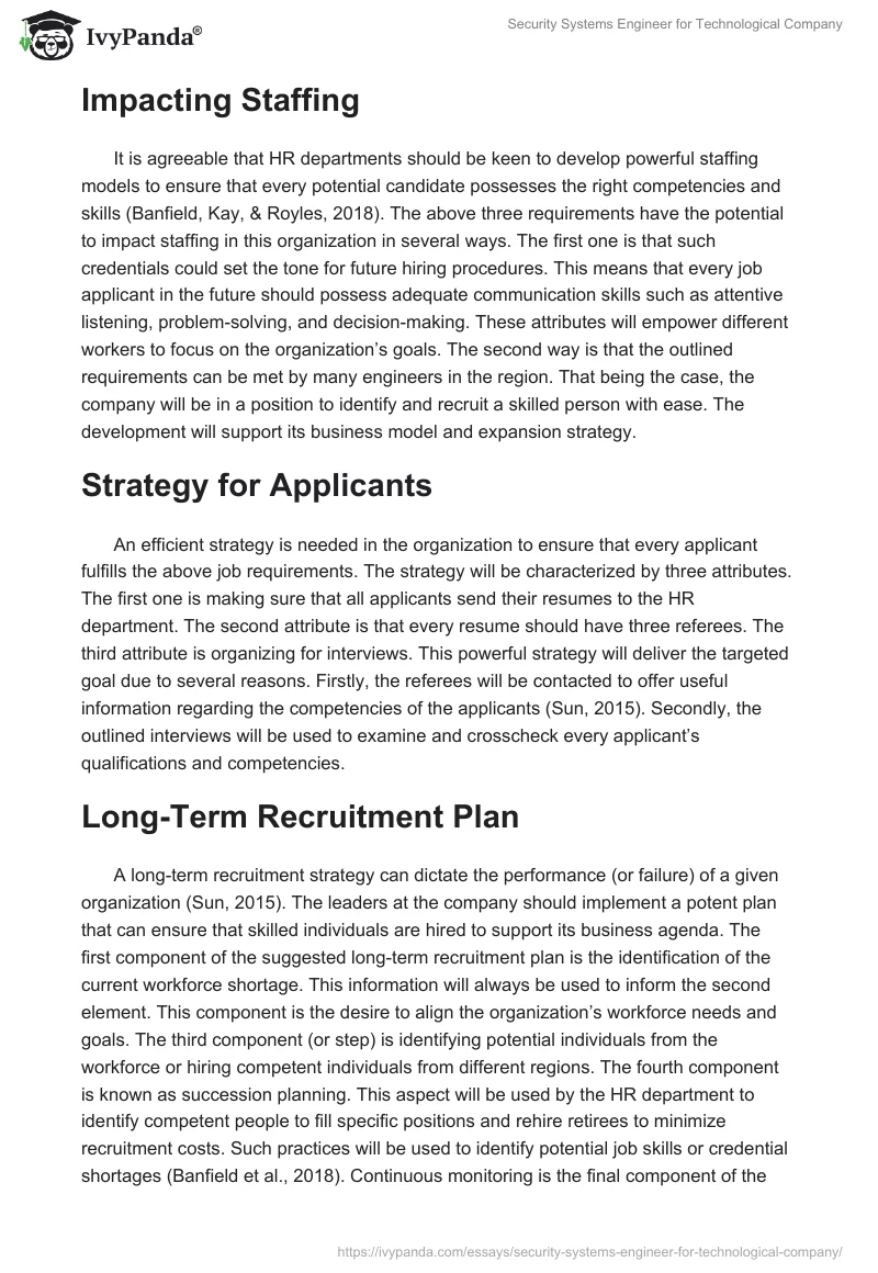 Security Systems Engineer for Technological Company. Page 2