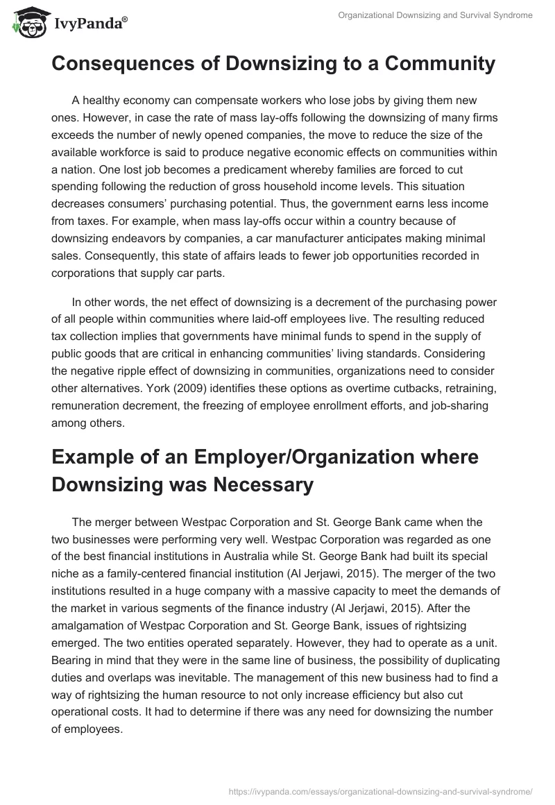 Organizational Downsizing and Survival Syndrome. Page 3